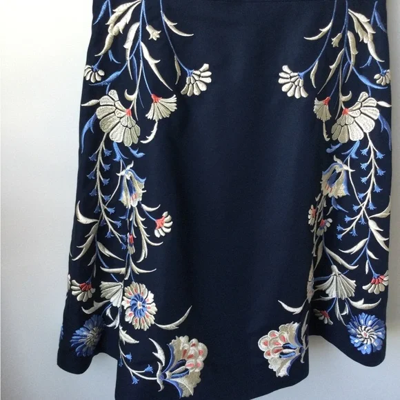 Anthropologie Gilmore Girls Moulinette Soeurs Bellflower Floral Embroidery Dress - Picture 12 of 16